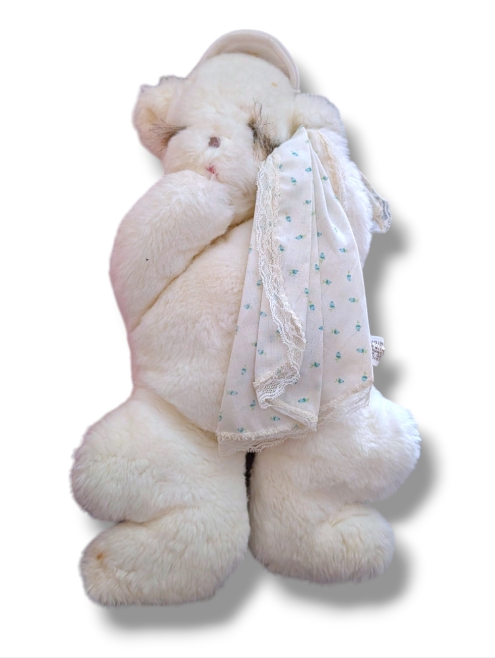 SOLD - MS. NOAH Sleeping Baby White Bear Vintage
